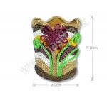 Pen Holder Sea Wave with Flower Design – Jute Fiber