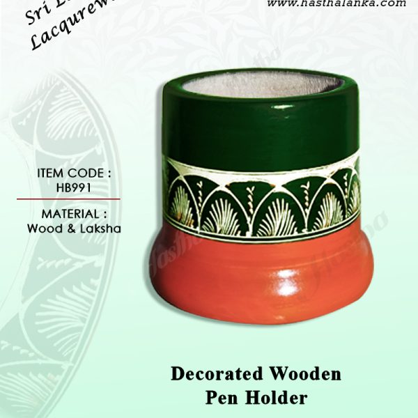 sri_lankan_lacqureware_wood_laksha_pen_holder