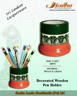 sri_lankan_lacqureware_wood_laksha_pen_holder