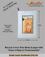 recycled paper notebook parakramabahu statue