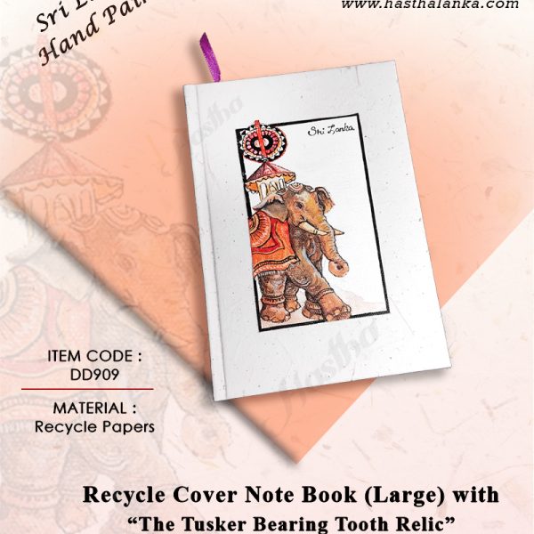 sri_lankan_hand_painting_recycle_papers_note_book_tusker_tooth_relic