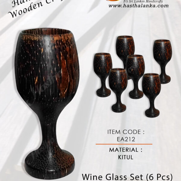 vine glass - kitul - handicrafts