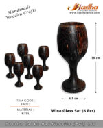 vine glass - kitul - handicrafts