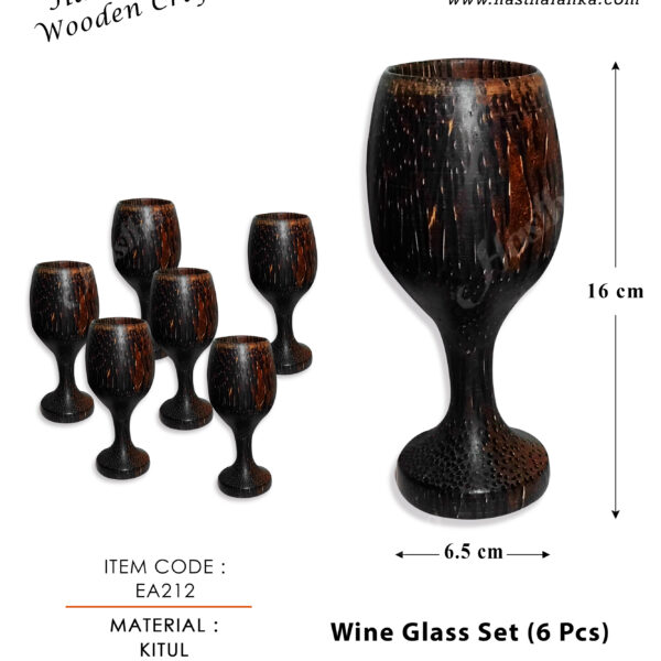 vine glass - kitul - handicrafts