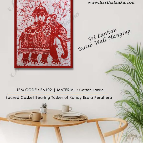 sri_lankan_bathik_wall_hanging_cotton_fabric_kandy_esala_tusker