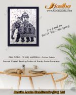 casket bearing tusker batik wall hanger handicrafts