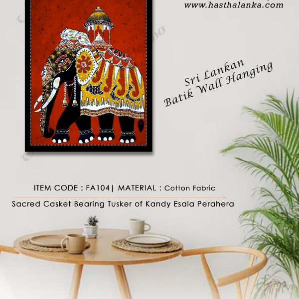 sri_lankan_bathik_wall_hanging_cotton_fabric_kandy_esala_tusker