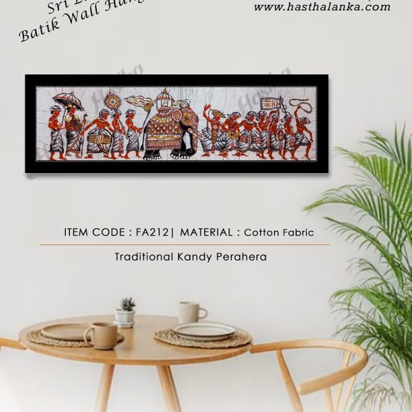 sri_lankan_bathik_wall_hanging_cooton_fabric_kandy_perahera