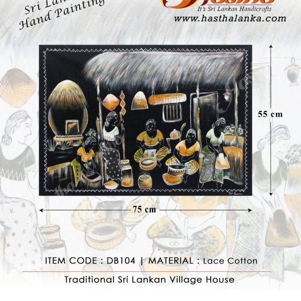 sri_lankan_hand_painting_lace_cotton_traditional_sri_lankan_village_house