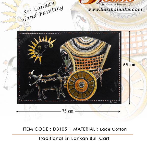 sri_lankan_hand_painting_lace_cotton_traditional_sri_lankan_bull_cart