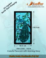 sri_lankan_bathik_wall_hanging_cotton_fabric_peacock