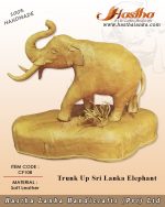 sri_lankan_handmade_soft_leather_trunk_up_elephant