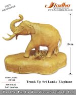 sri_lankan_handmade_soft_leather_trunk_up_elephant