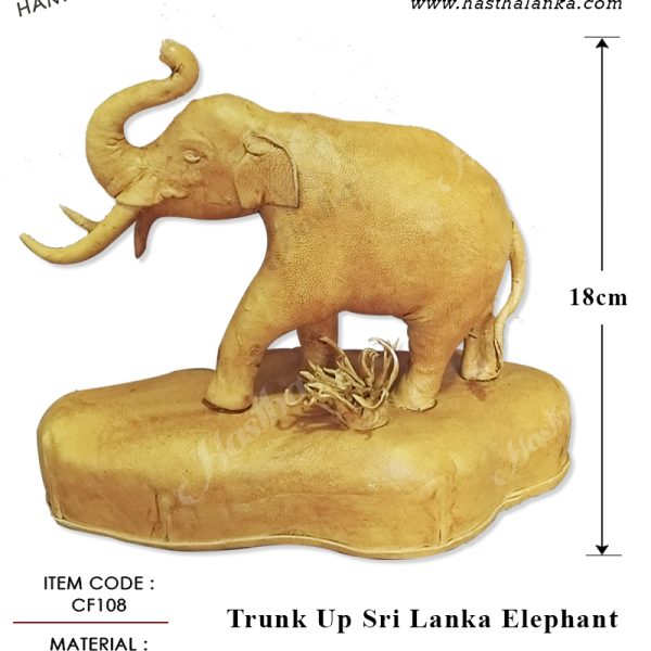 sri_lankan_handmade_soft_leather_trunk_up_elephant