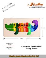 sri_lankan_woodcarving_jigsaw_puzzle_crocodile_fixing_board