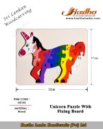 sri_lankan_woodcarving_jigsaw_puzzle_unicorn_fixing_board