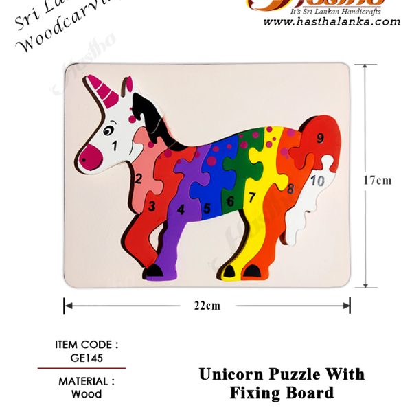 sri_lankan_woodcarving_jigsaw_puzzle_unicorn_fixing_board